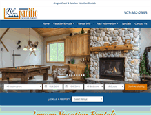 Tablet Screenshot of bluepacificvacationrentals.com